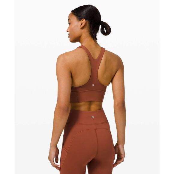 Lululemon Wunder Train Long-Line Bra C/D Cups Dark Terracotta Size 6 NWT $68 - Picture 2 of 14
